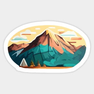 Mountainscape Sticker